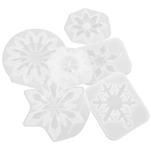 24Stk Flexible Silikonformen Für Epoxidharz Basteln Xmas