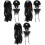 3Ensembles Perruque Pirate Noir Tissu Barbe Et Cache-Œil Cosplay 5