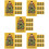 50St PVC Chinese General Amulet Kaarten Multi En Decor 10