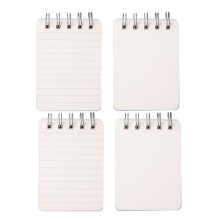 20Stk Kleine Spiral Notizblöcke Weiß Büro Memo Pads Robust