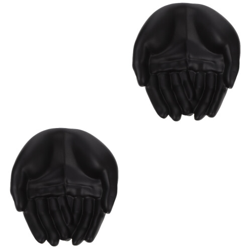2Stk Schmuckablage Resin Palm Ring Ohrring Organizer 2