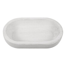 3Stk Weißes Holz Obsttablett Oval Multifunktional Für Lagerung