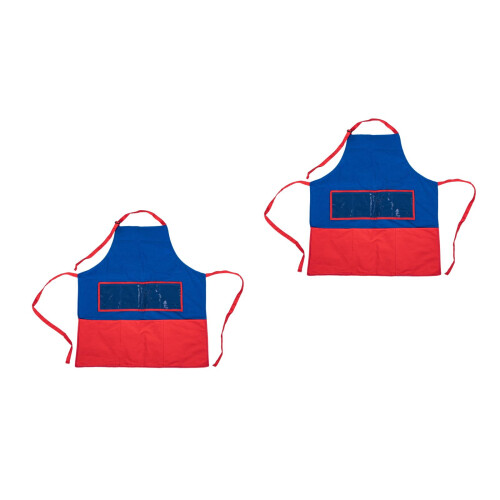 2Sets Blaue Erzähl-Schürze Aus Mit Robustem Material Und Taschen 2
