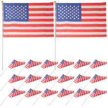 80Stk Us Mini Flaggen Robust Langlebig Für Patriotische