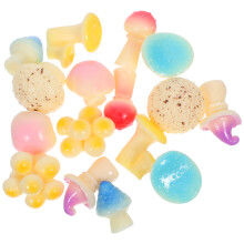 64Stk Resin Mini Pilzornamente, Figuren Für Wohn- & Garten Deko