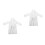 2St Eenvoudige Witte Badjas Mini Pop Accessoires DIY Gebruik 5