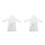 2St Eenvoudige Witte Badjas Mini Pop Accessoires DIY Gebruik 4