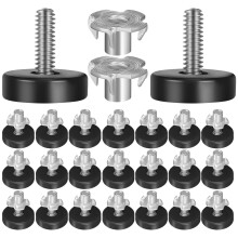 96Ud Pies Niveladores Ajustables Para Muebles Estables Negros