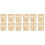12Ud Fundas Decorativas Para Macetas Bambú Tejido Beige Estilo Rústico 6
