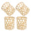12Ud Fundas Decorativas Para Macetas Bambú Tejido Beige Estilo Rústico 2