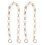 2St Decoratieve Ketting Voor Handtas Wit Vintage Design 1