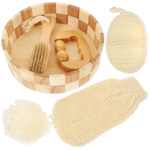 2Ensembles Outils Exfoliants Bain Corps Pieds Multicolores