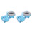 2Pièces Casque Anti- Bébé Doux Abs+pu Ajustable 10
