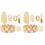 2Ensembles Outils Exfoliants Bain Corps Pieds Multicolores 4
