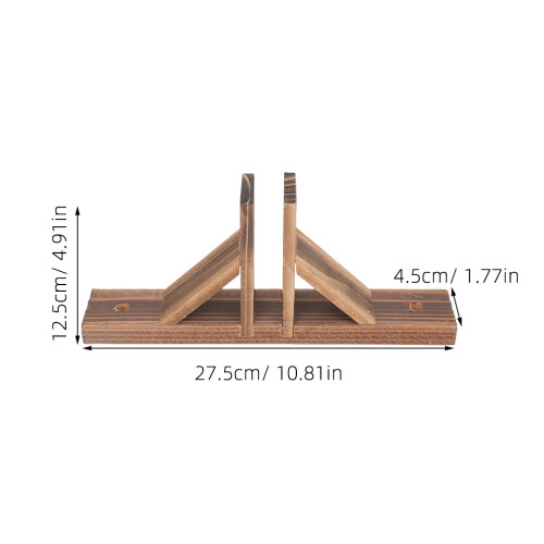 8Pièces Accessoires Base Clôture Bois Robustes Pour Jardin 2