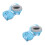 2Pièces Casque Anti- Bébé Doux Abs+pu Ajustable 4