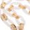 2St Decoratieve Ketting Voor Handtas Wit Vintage Design 8