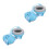 2Pièces Casque Anti- Bébé Doux Abs+pu Ajustable 6