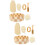 2Ensembles Outils Exfoliants Bain Corps Pieds Multicolores 9