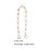 2St Decoratieve Ketting Voor Handtas Wit Vintage Design 3