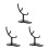 3Pièces Base Stable Noire Plastique Pour Figurines Et Modèles Posables 4