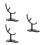 3Pièces Base Stable Noire Plastique Pour Figurines Et Modèles Posables 8