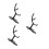 3Pièces Base Stable Noire Plastique Pour Figurines Et Modèles Posables 5