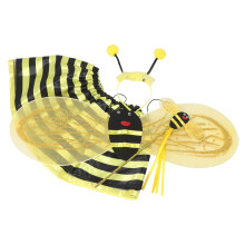 2Sets Kinder Bienen Outfit Mit , Flügeln, Haarreif Zauberstab