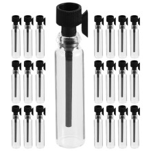250Stk Schwarze Aromatherapie Glasflaschen 2Ml,