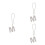 3Pièces Ornements Cristal Lettres Charm 4