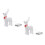 2Pcs White Holiday Light-Up Reindeer Ornaments for Window Display 6