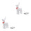 2Pcs White Holiday Light-Up Reindeer Ornaments for Window Display 10