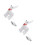 2Pcs White Holiday Light-Up Reindeer Ornaments for Window Display 8