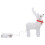 2Pcs White Holiday Light-Up Reindeer Ornaments for Window Display 3