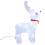 2Pcs White Holiday Light-Up Reindeer Ornaments for Window Display 1
