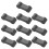 100Pcs Dark Grey Plastic Toy Train Track Joiners and Expansion Pieces 3
