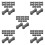 100Pcs Dark Grey Plastic Toy Train Track Joiners and Expansion Pieces 4
