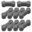 100Pcs Dark Grey Plastic Toy Train Track Joiners and Expansion Pieces 2