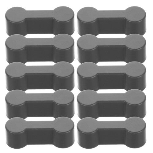 100Pcs Dark Grey Plastic Toy Train Track Joiners and Expansion Pieces
