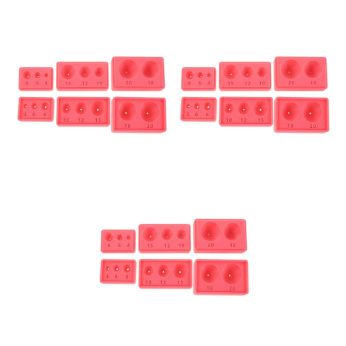 9Pcs Watermelon Red Clay Sphere Molds for Uniform Polymer Bead Making 2