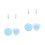 4Pcs Blue Mobile Phone Screen Wipes Lens Cleaner for Electronics 6