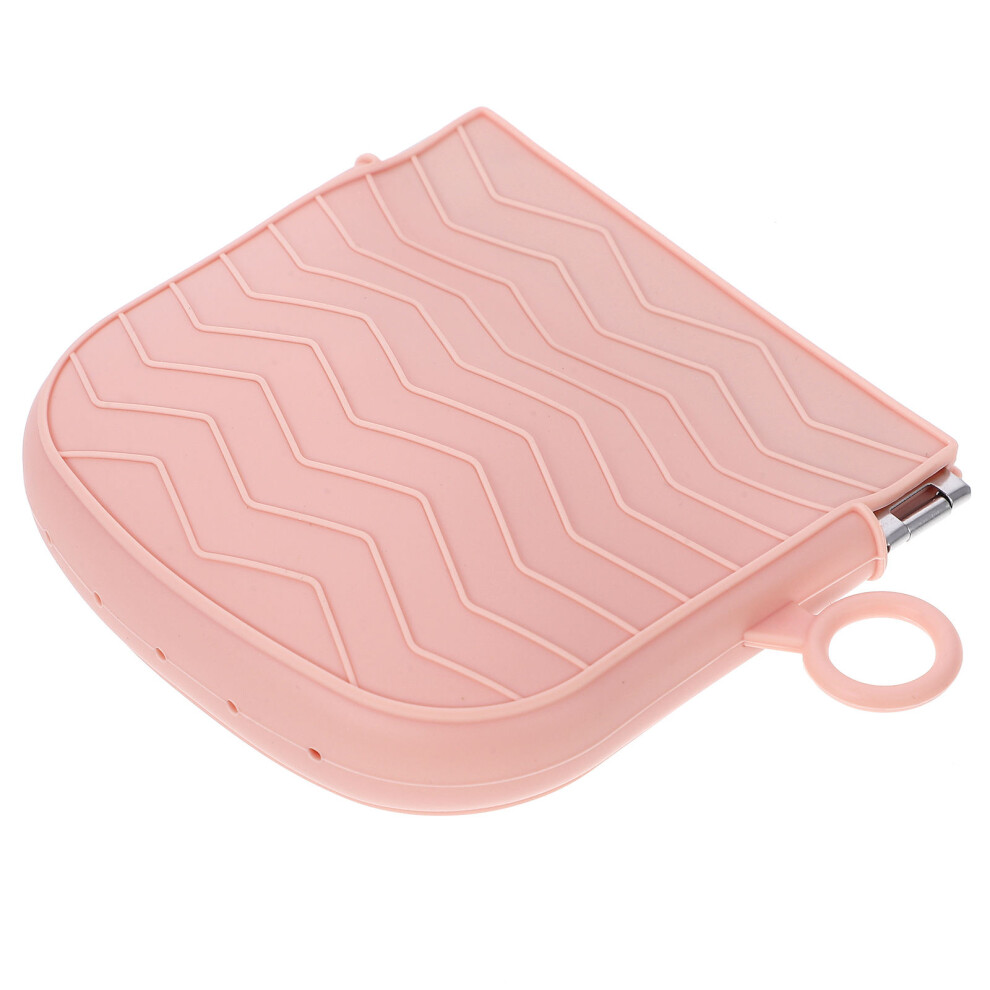 Ohphcall Pink 5Pcs Small Silicone Cosmetic Bag Makeup Pouch For Purse Use