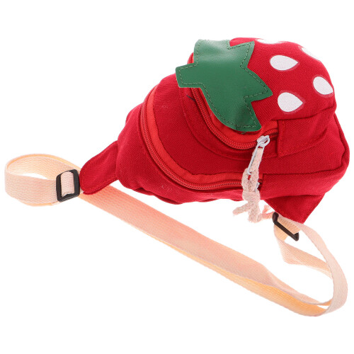 5Stk Crossbody Erdbeer Design Canvas Umhängetasche 1