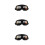 3Pcs Pc Motorcycle Goggles Windproof Retro Style Riding Glasses Men 6