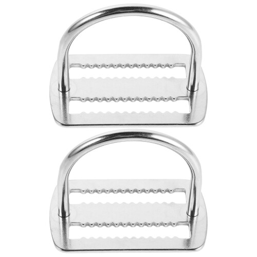 10Pcs Durable Silver Stainless Steel Diving Harness Buckle with D-Ring 1