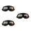3Pcs Pc Motorcycle Goggles Windproof Retro Style Riding Glasses Men 5