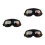 3Pcs Pc Motorcycle Goggles Windproof Retro Style Riding Glasses Men 9