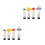 8Ud Tapones De Válvula Para Metal Multicolor Estilo 10
