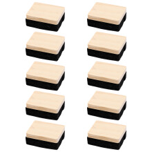 30Pcs Compact Wooden Blackboard Erasers Dust Free for Home and School