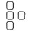 4Pcs Black Watch Bumper Case Durable Protective Tempered Glass 8